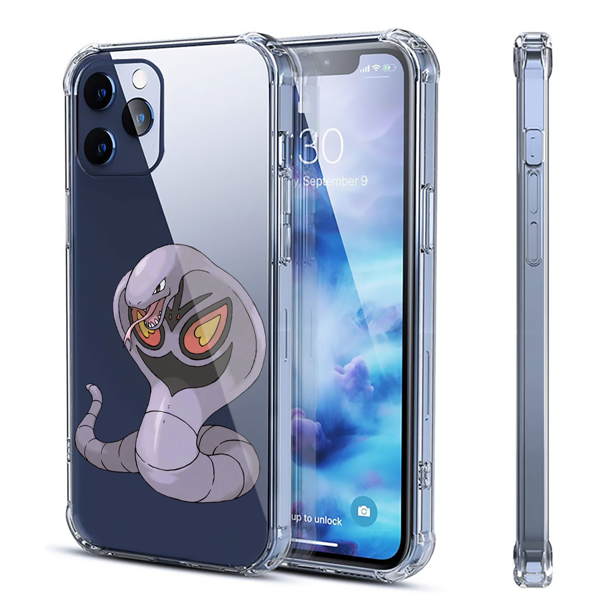 （画像用） ポケットモンスター Pokémon 【iPhone 12シリーズ対応】透明スマホケース（クリアソフトケース）